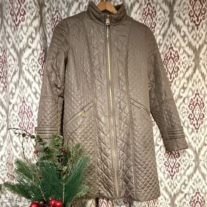 Quilted Brown Women's Coat